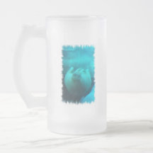 Walrus Swimming Frosted Beer Mug