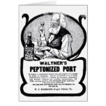Walther's Peptonized Port 1903 medicine ad Card