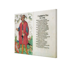 Wandalus, King of the 'Wenden', from 'The Origin o Stretched Canvas Prints