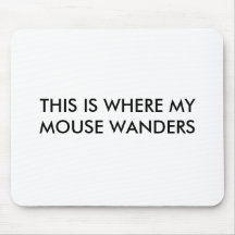 Wandering mouse pad