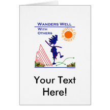 Wanders Well With Others Greeting Card