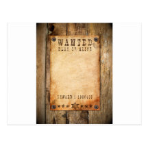 Wanted - 01 cartes postales