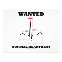 Wanted Normal Heartbeat (Electrocardiogram) Announcement