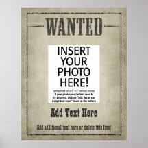 WANTED POSTER: customise this!