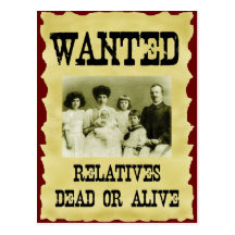Wanted Poster Postcards