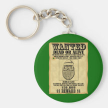 Wanted Poster - Santa Claus Keychain