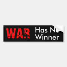 WAR BUMPER STICKERS