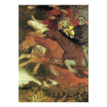War by Arnold Bocklin Scary, Creepy Halloween Custom Invites