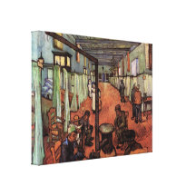 Ward in the Hospital in Arles by Vincent van Gogh Stretched Canvas Print
