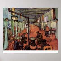Ward in the Hospital in Arles by Vincent van Gogh Print