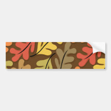 Warm Autumn Leaves Bumper Sticker