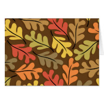 Warm Autumn Leaves Card