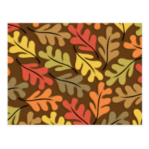 Warm Autumn Leaves Post Card