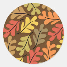 Warm Autumn Leaves Sticker