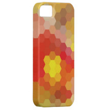 Warm colours hexagon seamless graphic