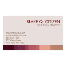 Warm Reds Business Card