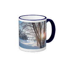 WARM WINTER WISH LIST Winter Sunrise Design Mugs