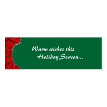 Warm wishes Gift tag Business Card
