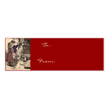 Warm Wishes Gift Tag Business Cards