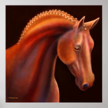 Warmblood Dressage Horse Print