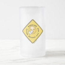 Warning! Bad Flu Season Ahead Yellow Diamond Sign Mug