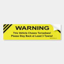 WARNING BUMPER STICKER
