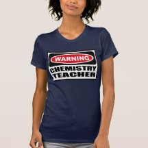 Warning CHEMISTRY TEACHER Women's Dark T-Shirt