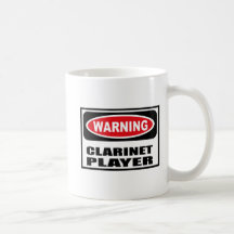 Warning CLARINET PLAYER Mug