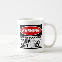 WARNING - DRUMS MUGS