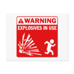 Warning Explosives