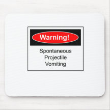 Warning Label Mouse Mat