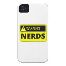 Warning: Nerd Crossing iPhone 4 Case-Mate Cases