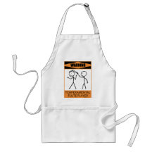 Warning Temperamental Flute Player Aprons