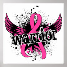 Warrior 16 Breast Cancer Print