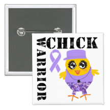 Warrior Chick General Cancer Buttons