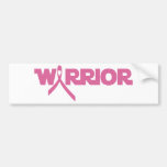 Warrior pink ribbon bumper stickers