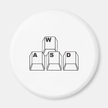 WASD FRIDGE MAGNETS