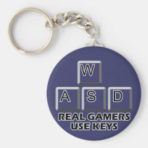 WASD - Real Gamers Use Keys Keychain