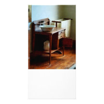 Wash Basin and Towel Photo Card Template