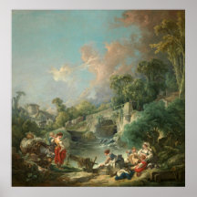 Washerwomen - François Boucher Print