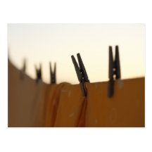 Washing line post card