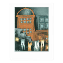 Washing Line Postcard
