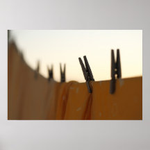 Washing line poster