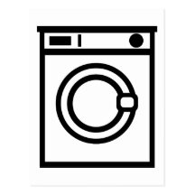 Washing machine postcards
