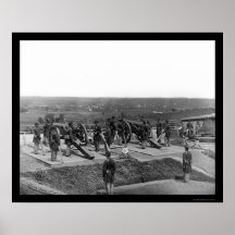Washington, DC Defending Gun Crews 1865 Print
