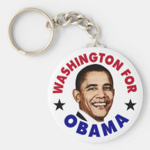 Washington For Obama Keychains