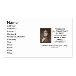 Washington Irving True Enthusiasm Not Be Doubted Business Card Templates