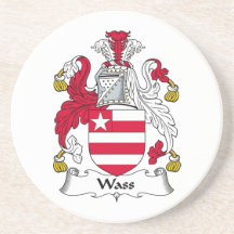 Wass Family Crest Drink Coaster