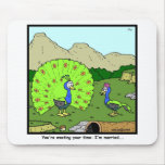Wasting your time: Peacock Cartoon Mouse Mats