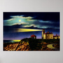 Watch Hill Rhode Island Light House Point Posters